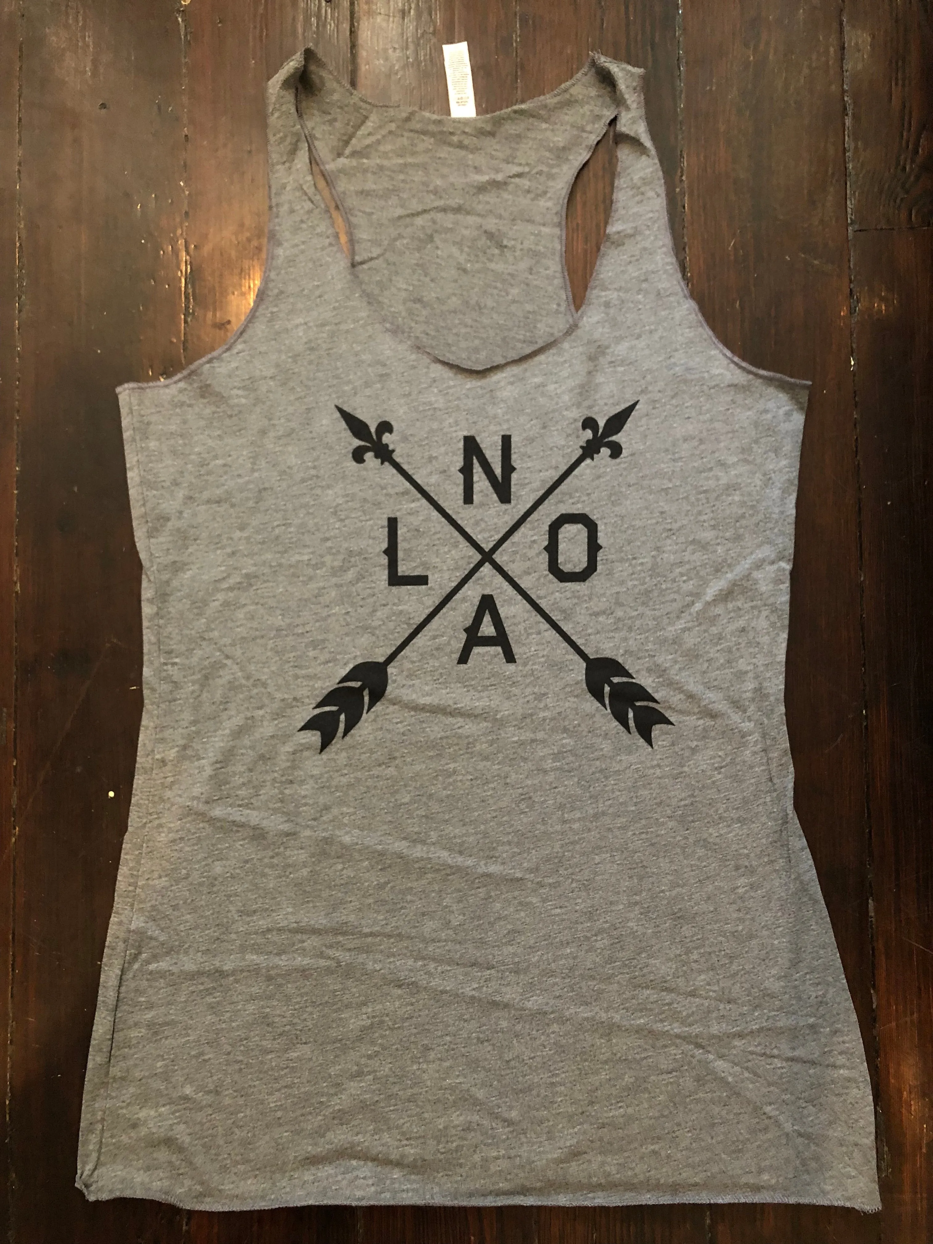 10809 NOLA Arrow Racerback Tank Top