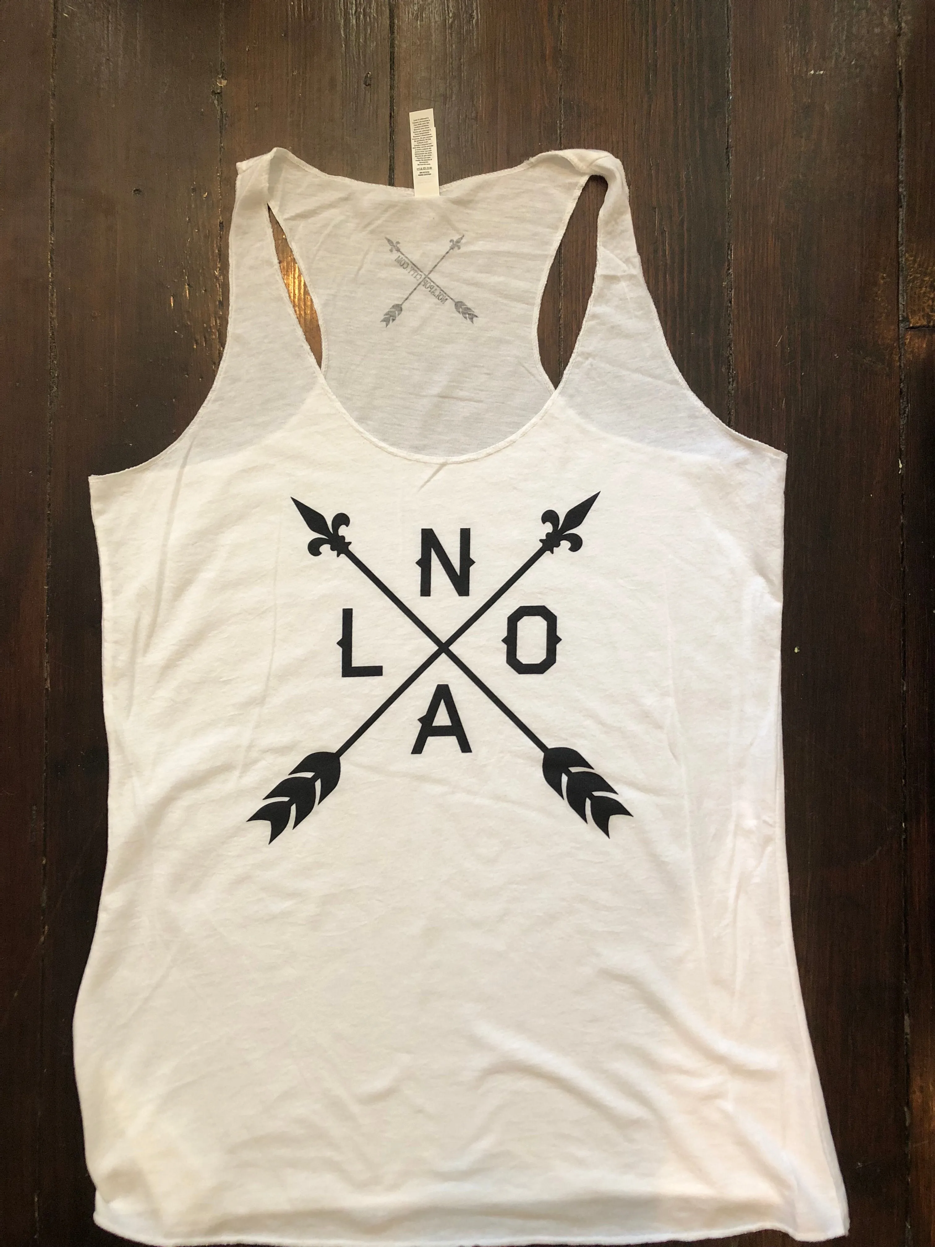 10809 NOLA Arrow Racerback Tank Top