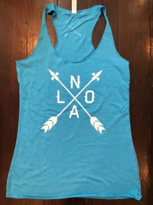 10809 NOLA Arrow Racerback Tank Top