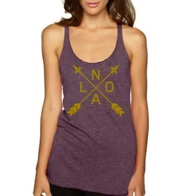 10809 NOLA Arrow Racerback Tank Top