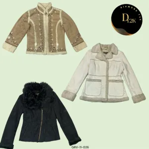 90s/Y2K Luxe Shearling Jacket – Ultimate Winter Chic (GRV-11-026)