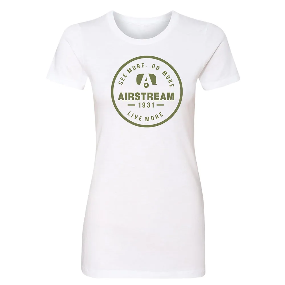 Airstream 1931 Trailer A Circle See More. Do More. Live More. Women's Slim Fit T-Shirt