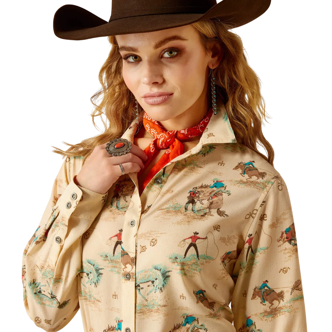 Ariat Women's Homestyle Retro Ranch Print Shirt