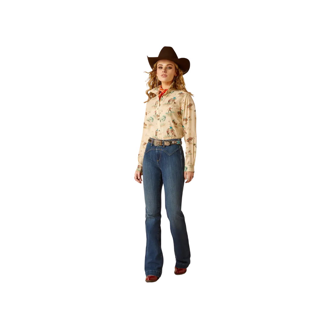 Ariat Women's Homestyle Retro Ranch Print Shirt