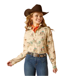 Ariat Women's Homestyle Retro Ranch Print Shirt