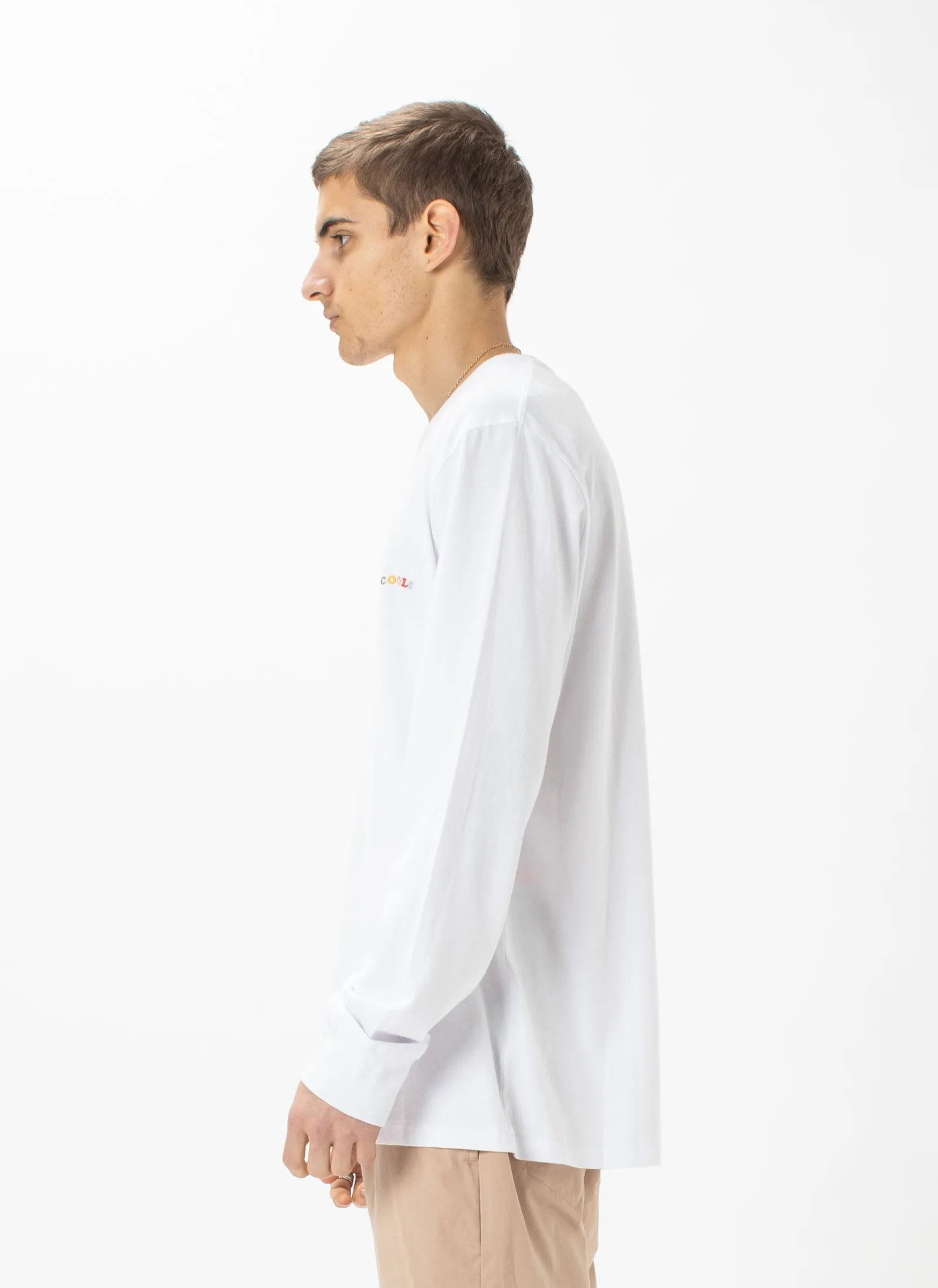 B.Nostalgic Embro LS Tee White