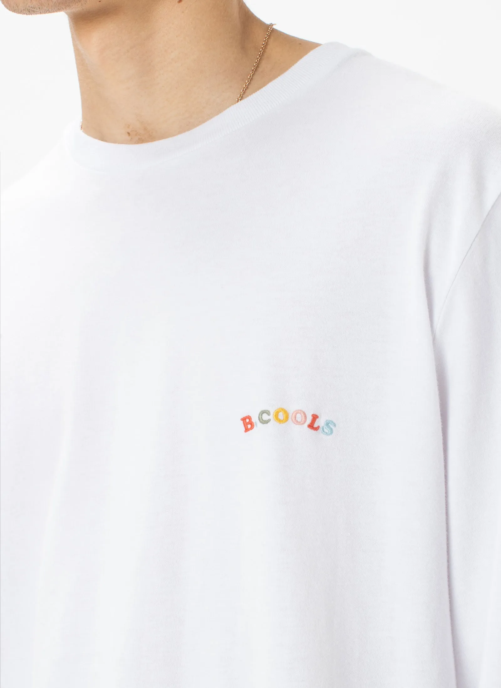 B.Nostalgic Embro LS Tee White