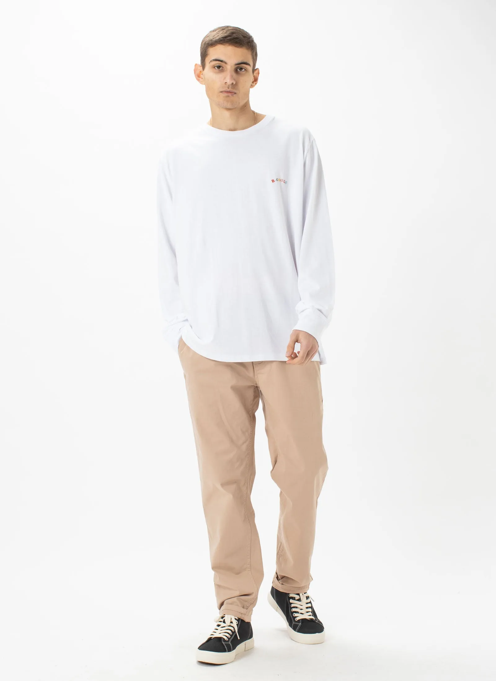 B.Nostalgic Embro LS Tee White