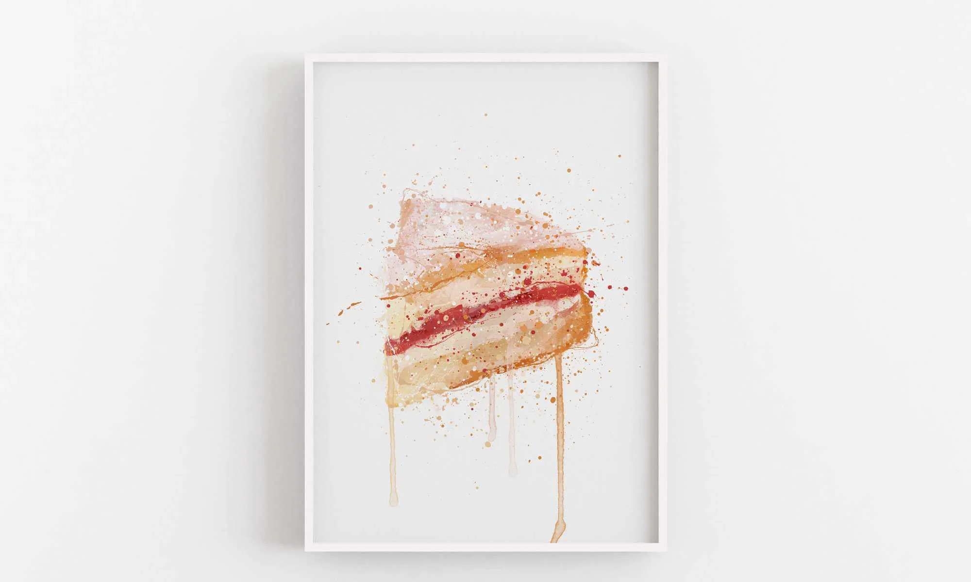 Cake Wall Art Print 'Victoria Sponge'