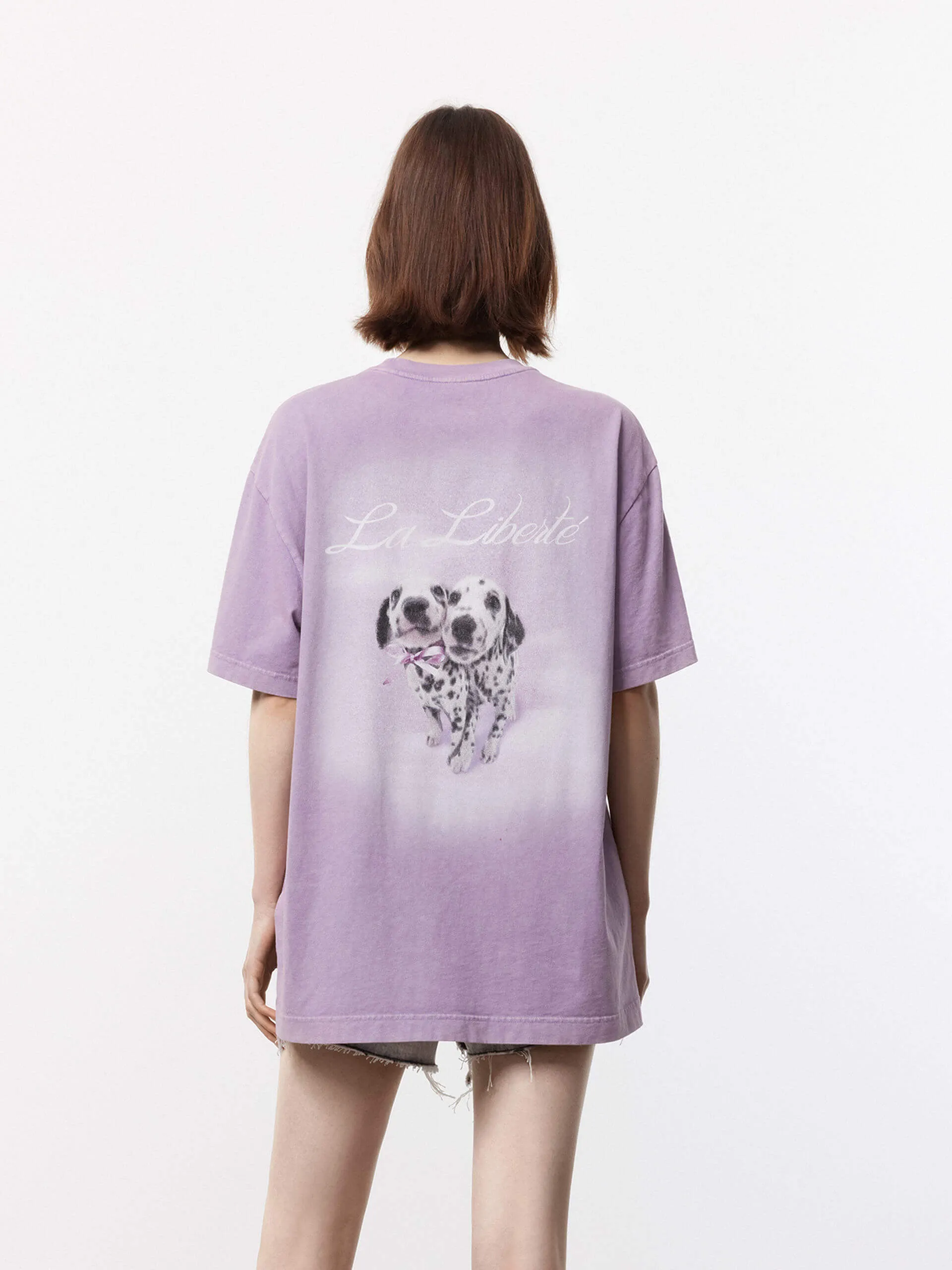 Cartoon Print Loose T-shirt