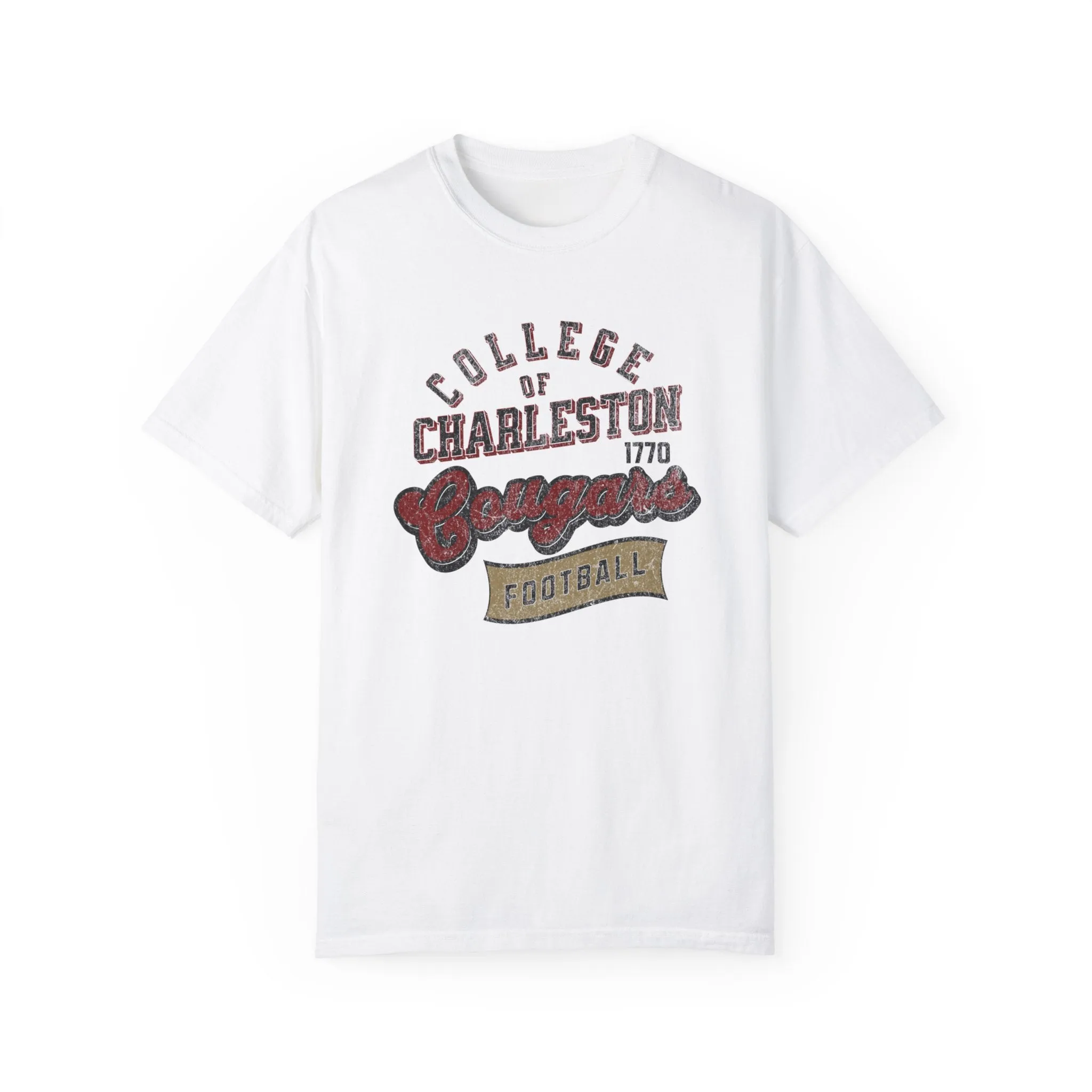 College of Charleston "Undefeated" Football Tee | CofC Cougars Unisex Garment-Dyed T-shirt