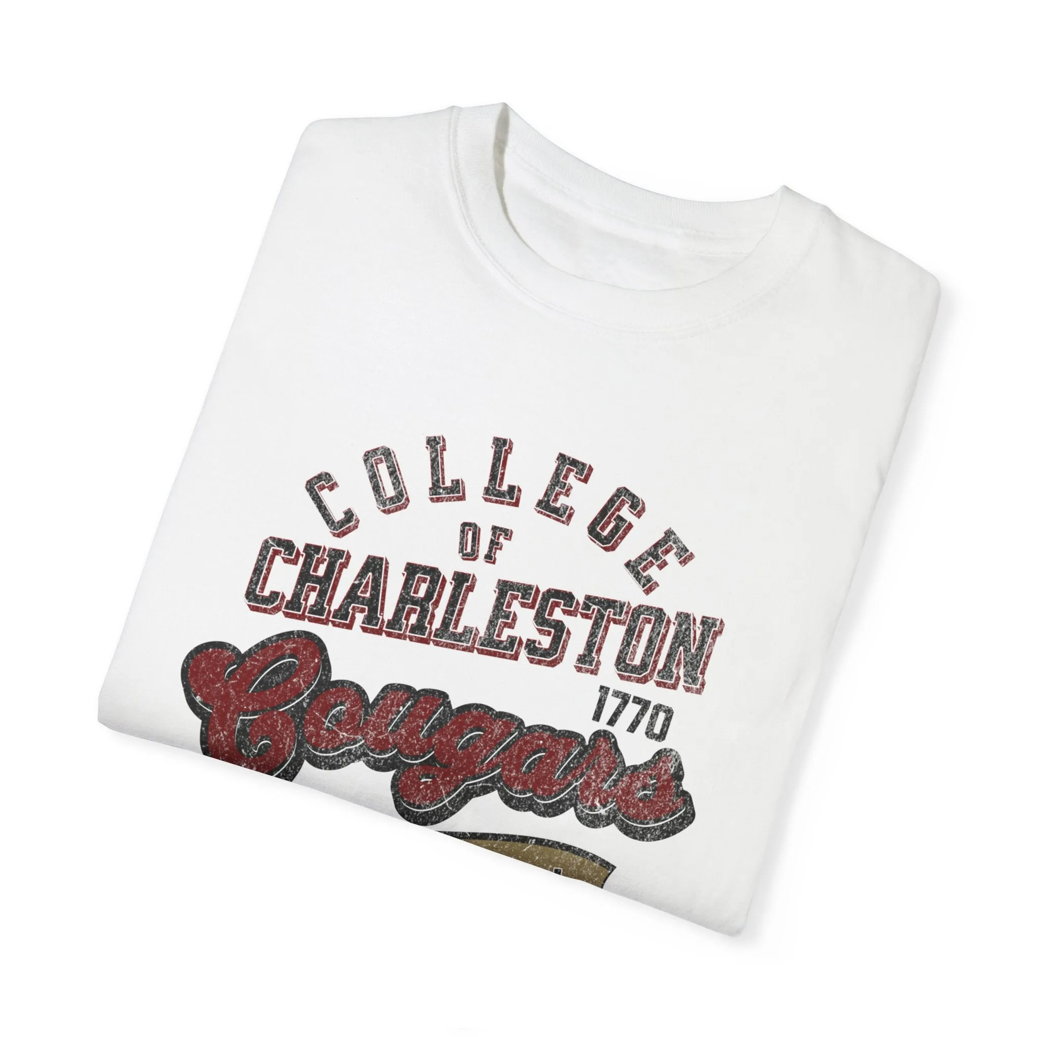 College of Charleston "Undefeated" Football Tee | CofC Cougars Unisex Garment-Dyed T-shirt