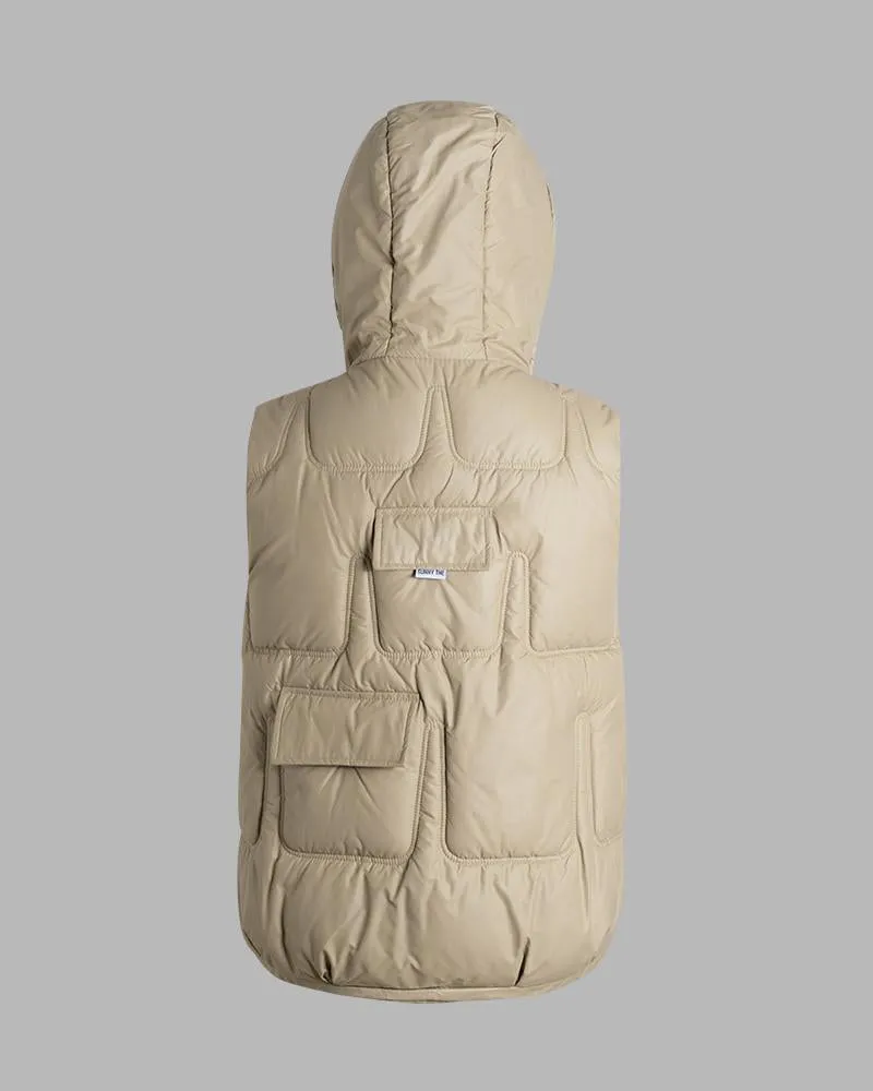 Dune Tempest Puffer Vest with Hood