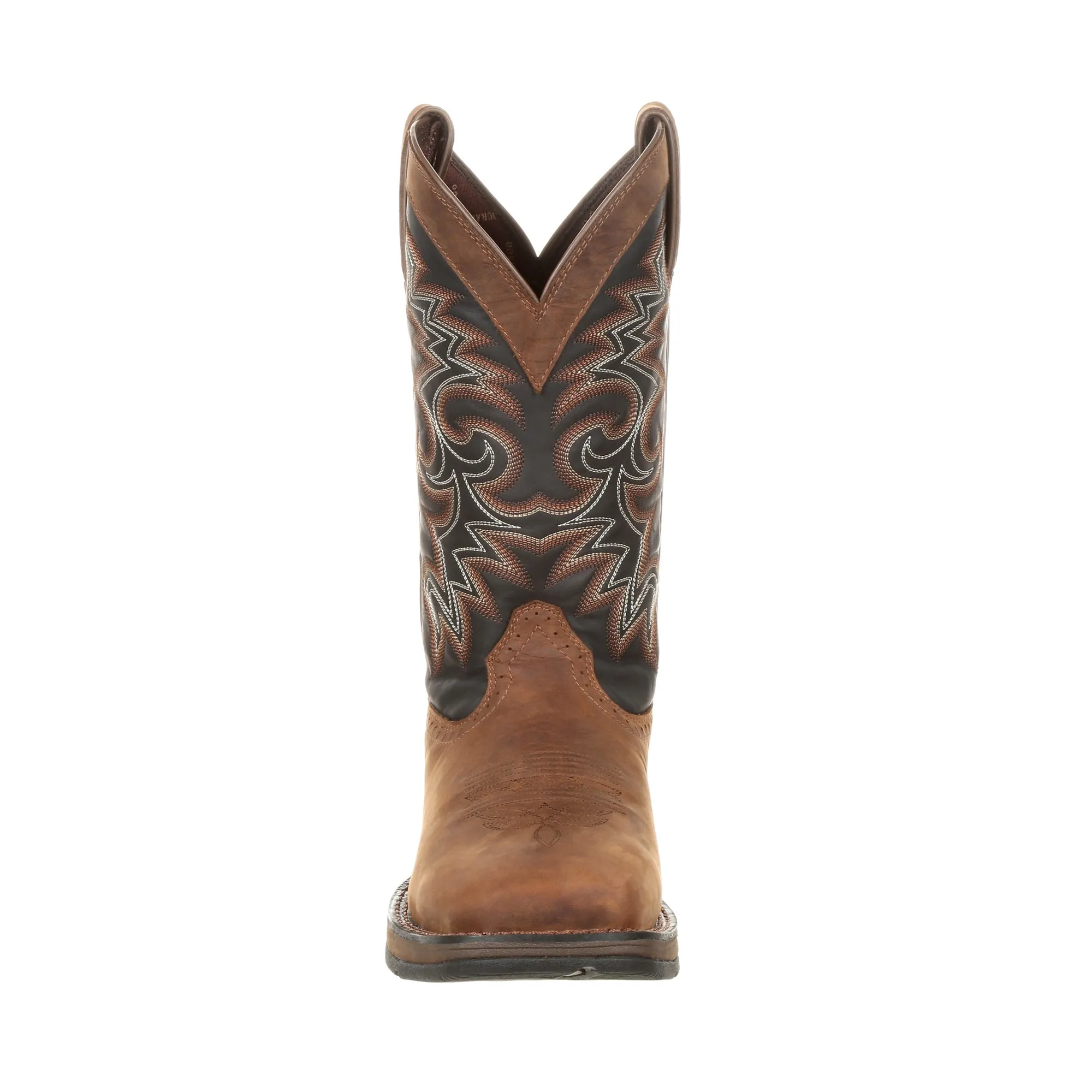 Durango Mens Chocolate/Midnight Leather PullOn Western Cowboy Boots