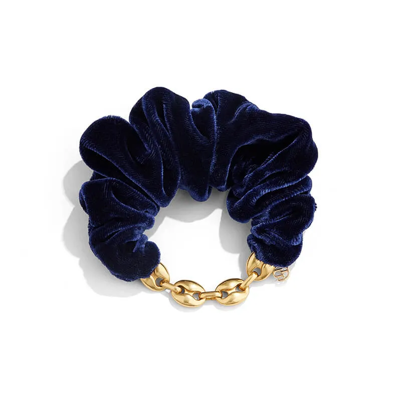 Erin Velvet Metal Chain Scrunchies