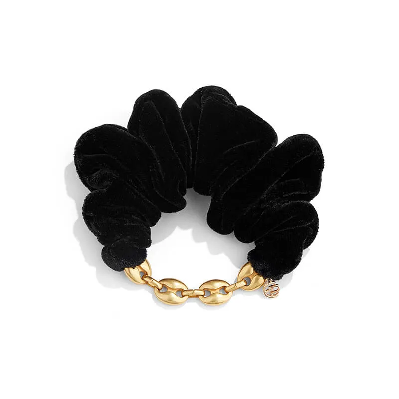 Erin Velvet Metal Chain Scrunchies