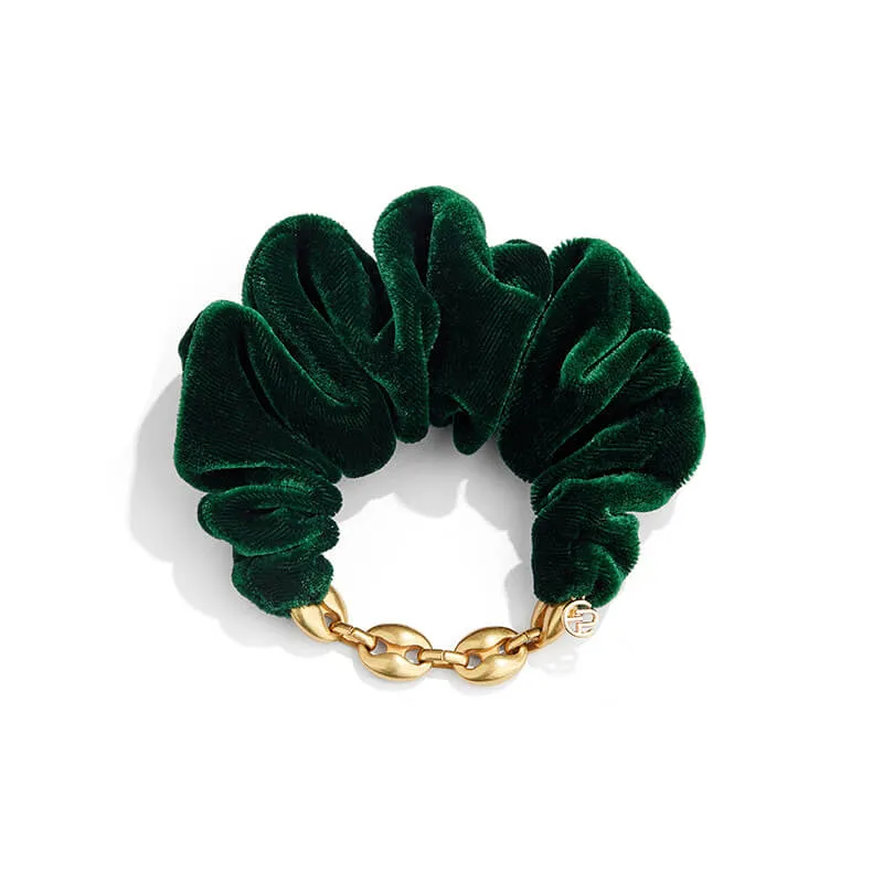 Erin Velvet Metal Chain Scrunchies