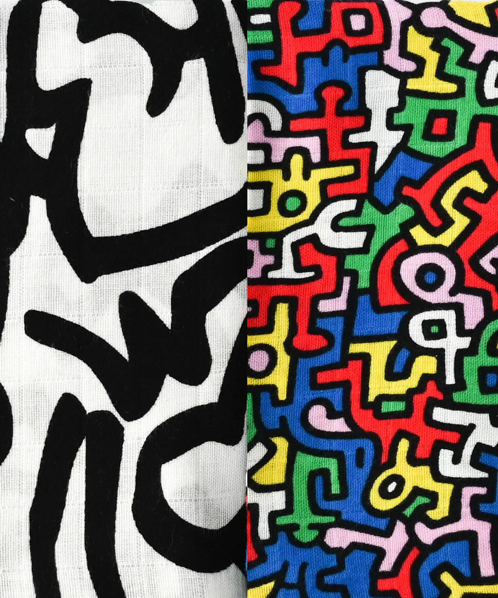 Etta Loves X Keith Haring Muslin Squares - 2 Pack