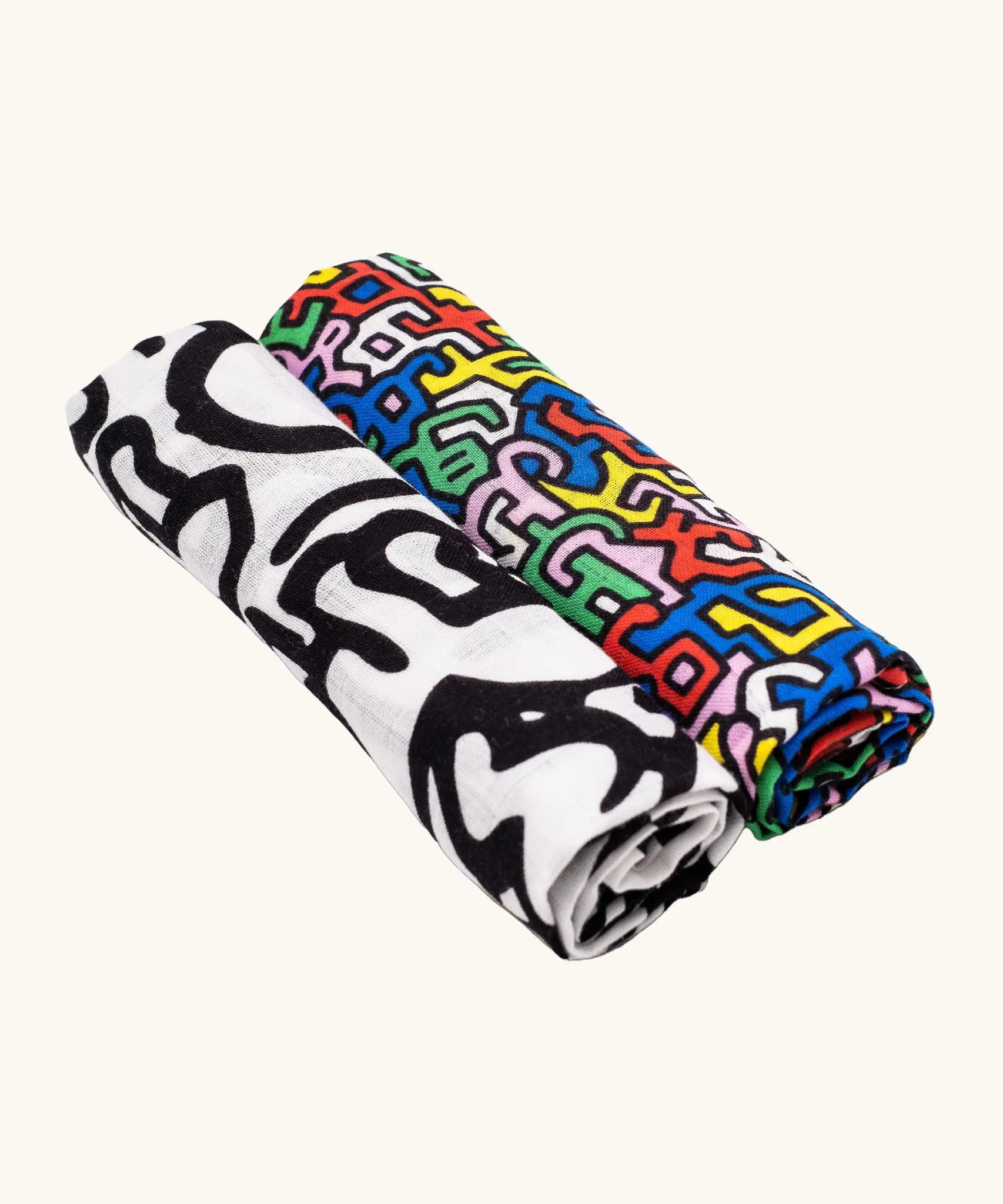 Etta Loves X Keith Haring Muslin Squares - 2 Pack