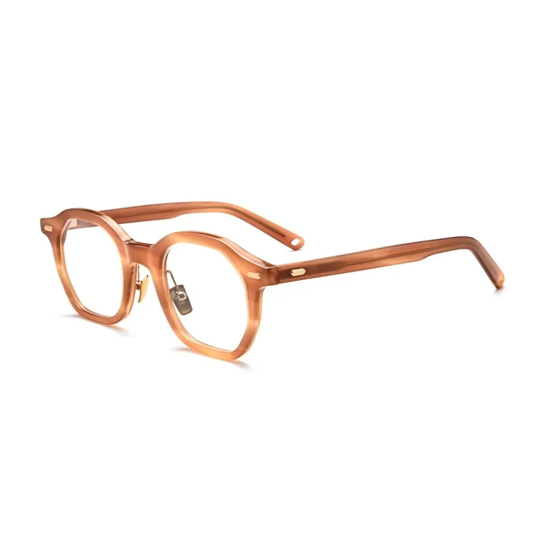 Gatenac Unisex Full Rim Square Acetate Frame Eyeglasses Gxj33