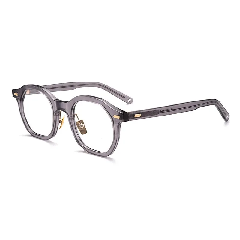 Gatenac Unisex Full Rim Square Acetate Frame Eyeglasses Gxj33