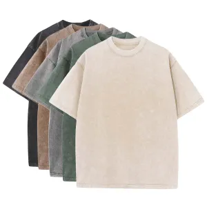 Gior™ Staple 5-Pack: Heavy Washed Loose Tees