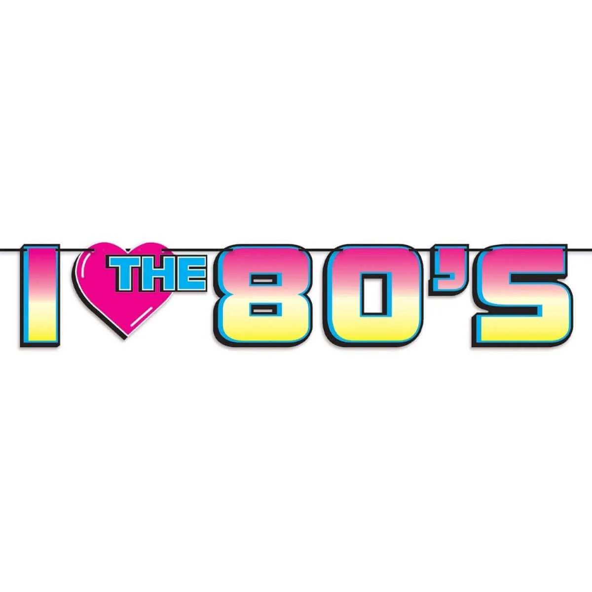 I Love The 80's Banner