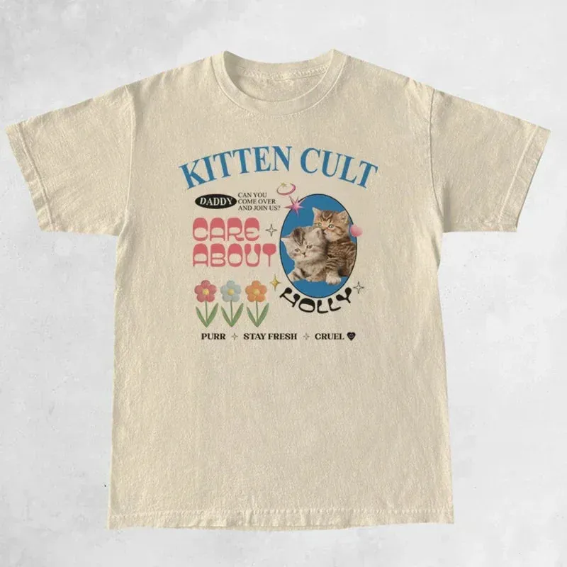 Kitten Cult Vintage Style T-Shirt