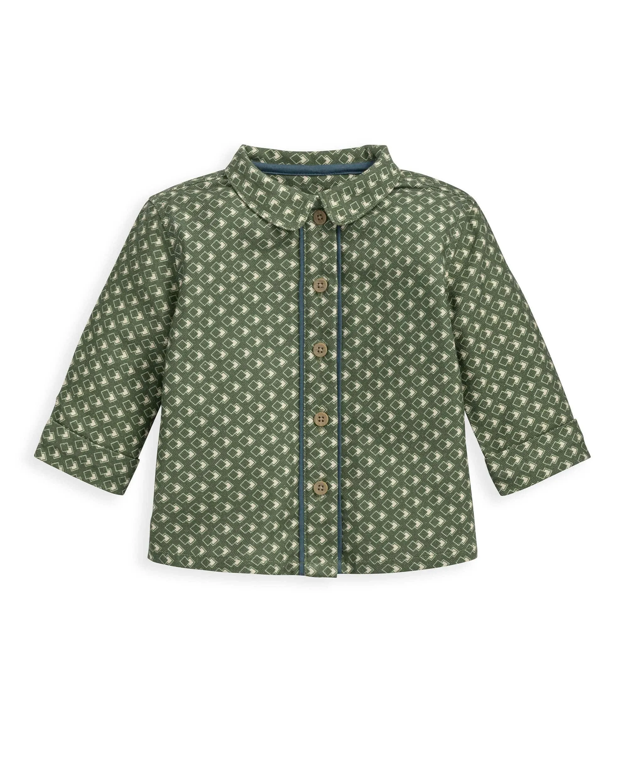 Laura Ashley Squares Print Shirt