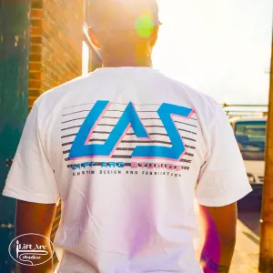 Lift Arc Studios - White LAS Throwback Logo T Shirt