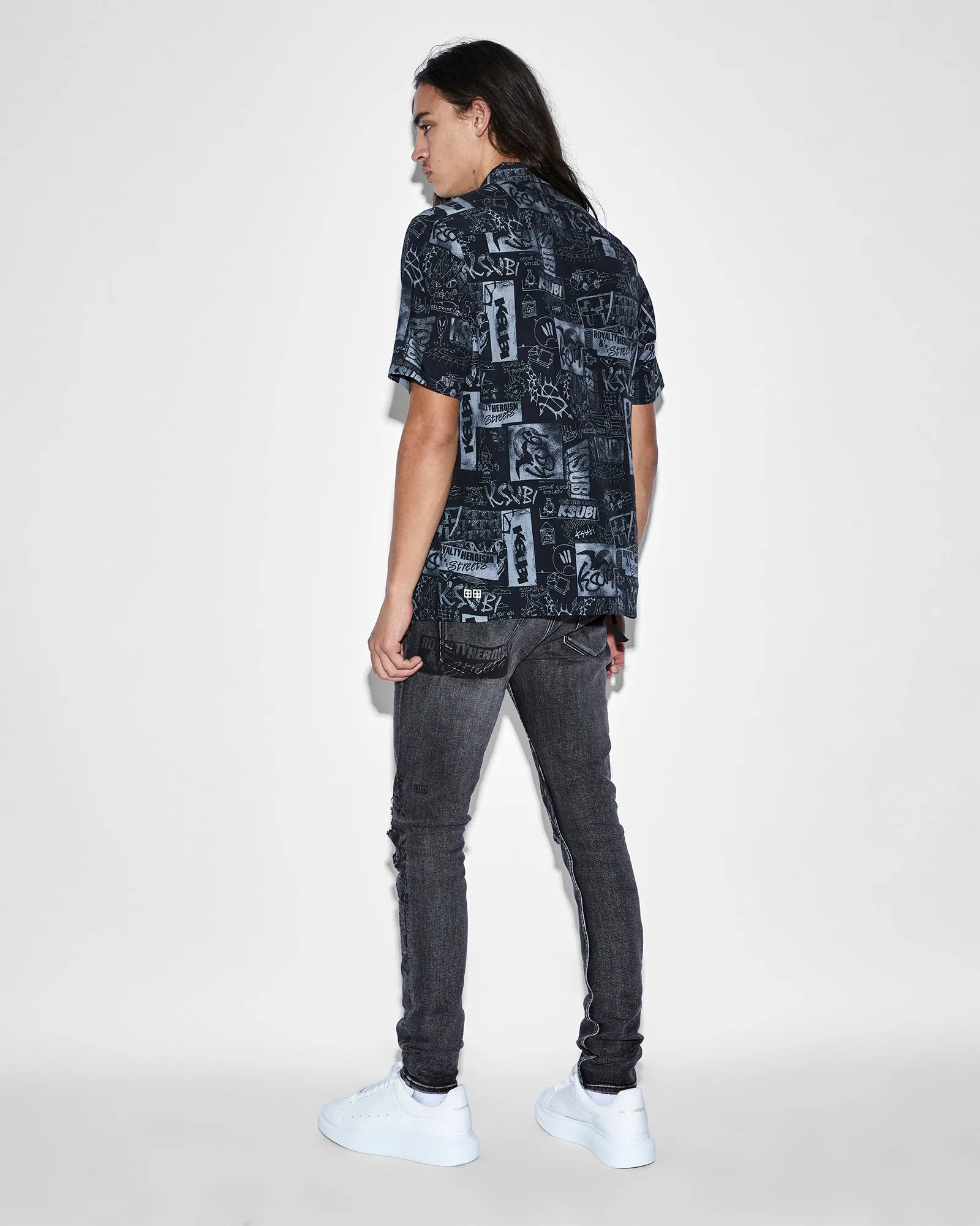 MASH UP RESORT SHIRT BLACK