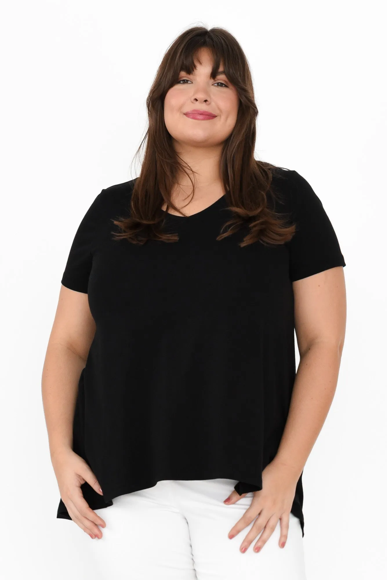 Montreal Black Cotton Tee