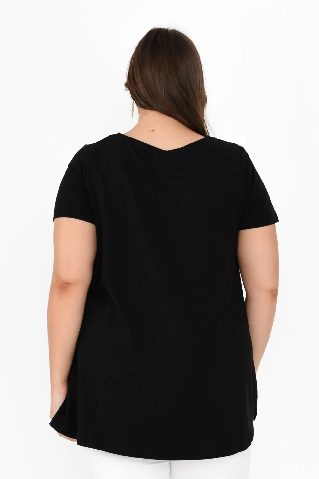 Montreal Black Cotton Tee