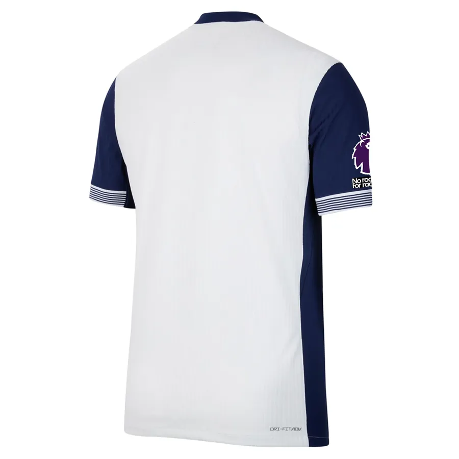 Nike Tottenham Authentic Home Jersey w/ EPL   No Room For Racism Patches 24/25 (White/Binary Blue)