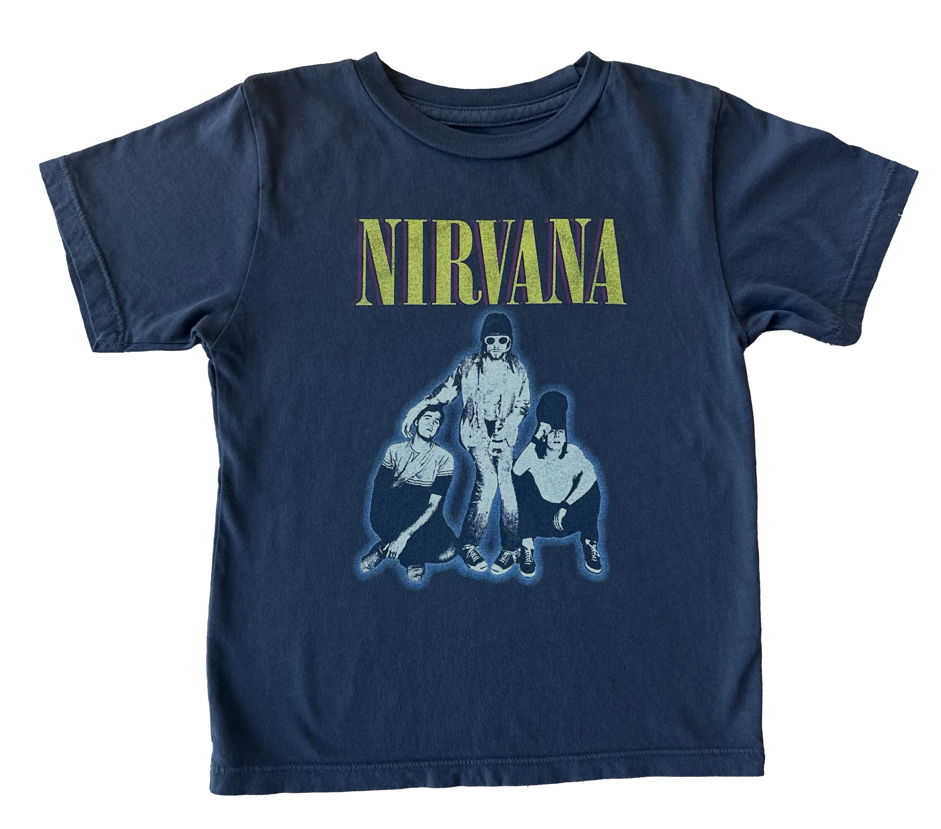 Nirvana Organic Vintge Black Short Sleeve Tee