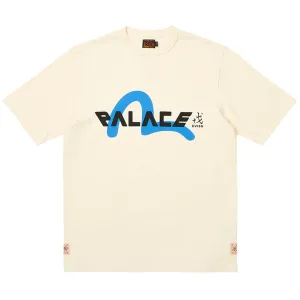 Palace x Evisu Logo Tee Cream