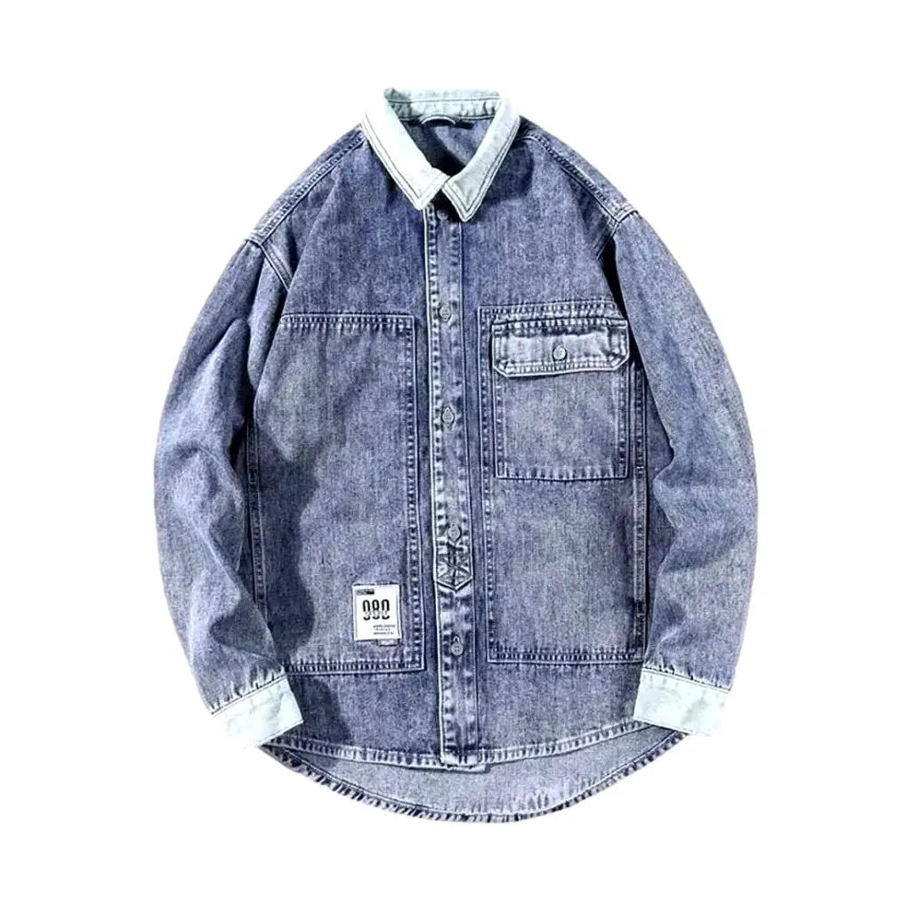 Retro extra-large men's denim jacket