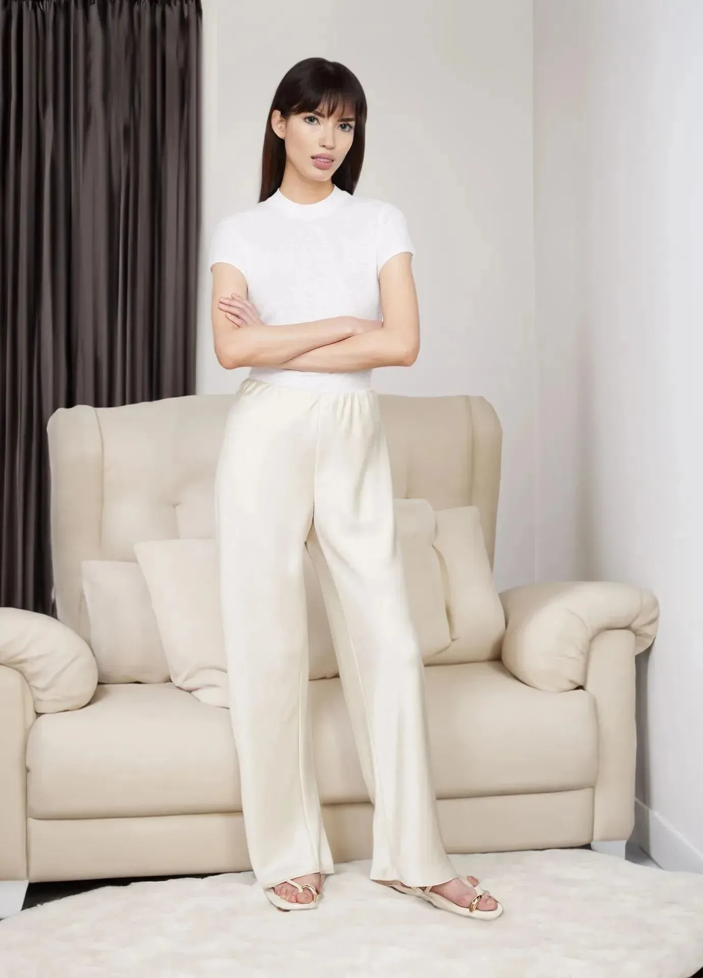 Satin Bias Pant(Buy 2 Free Shipping)