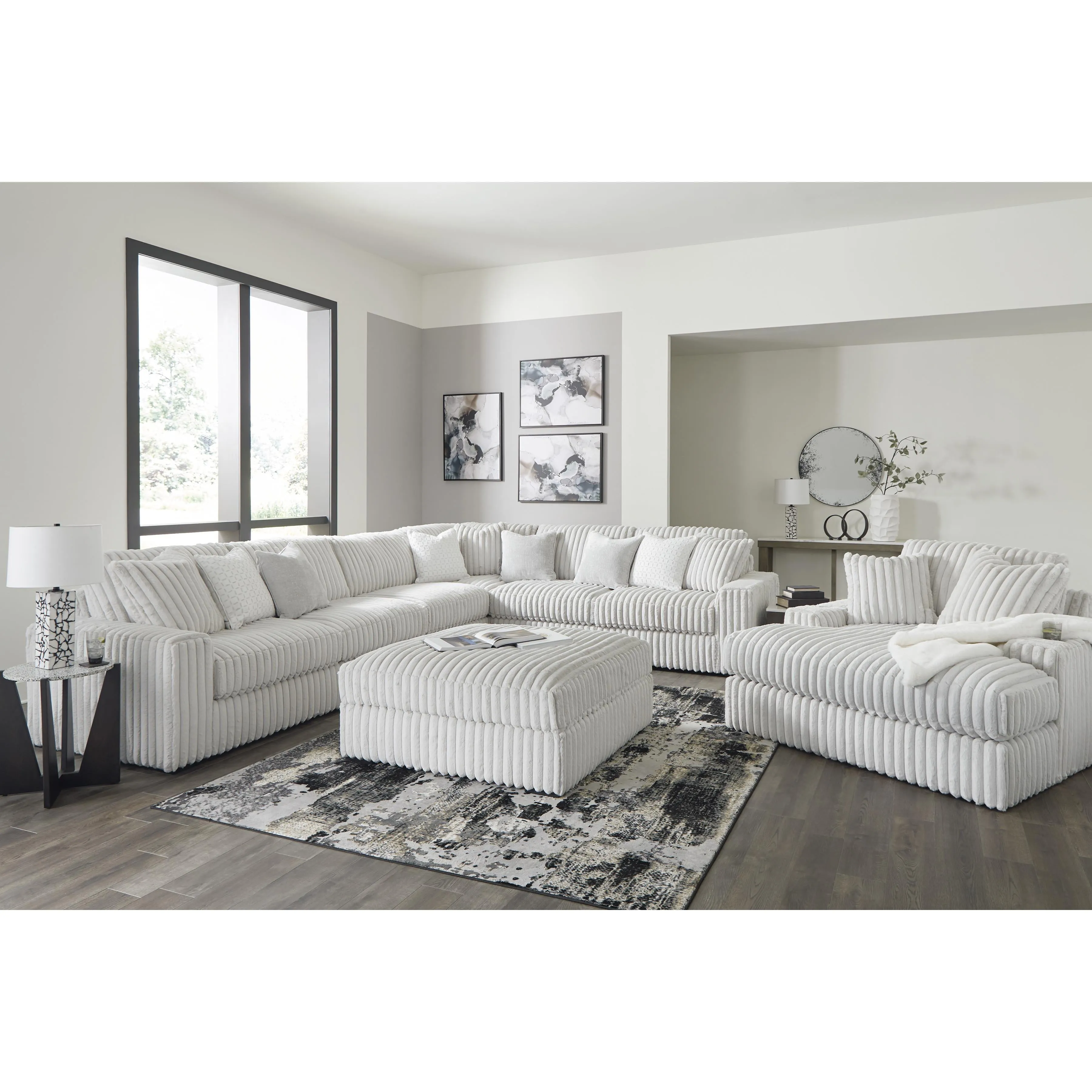 Signature Design by Ashley Stupendous Fabric 4 pc Sectional 2590366/2590346/2590377/2590367