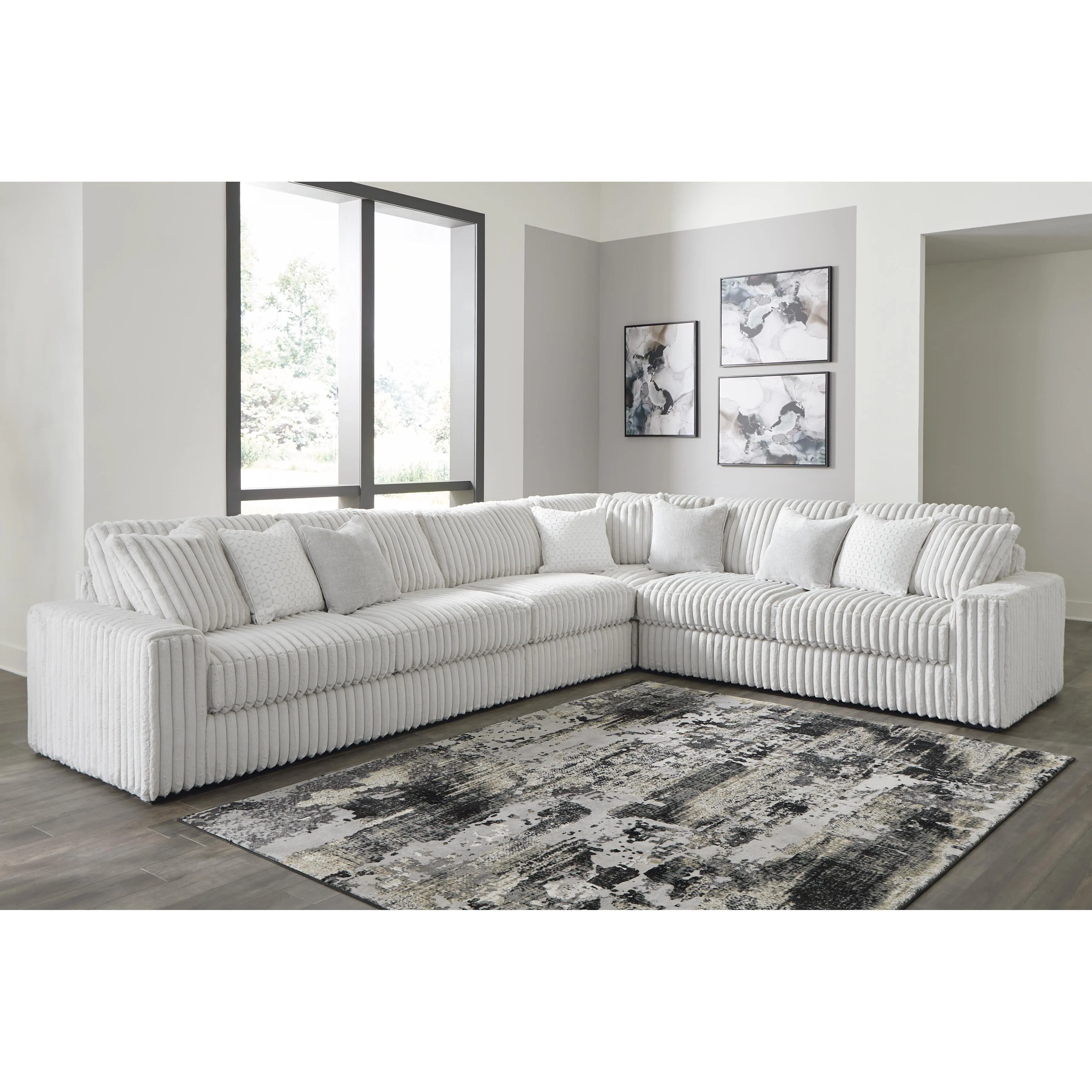 Signature Design by Ashley Stupendous Fabric 4 pc Sectional 2590366/2590346/2590377/2590367