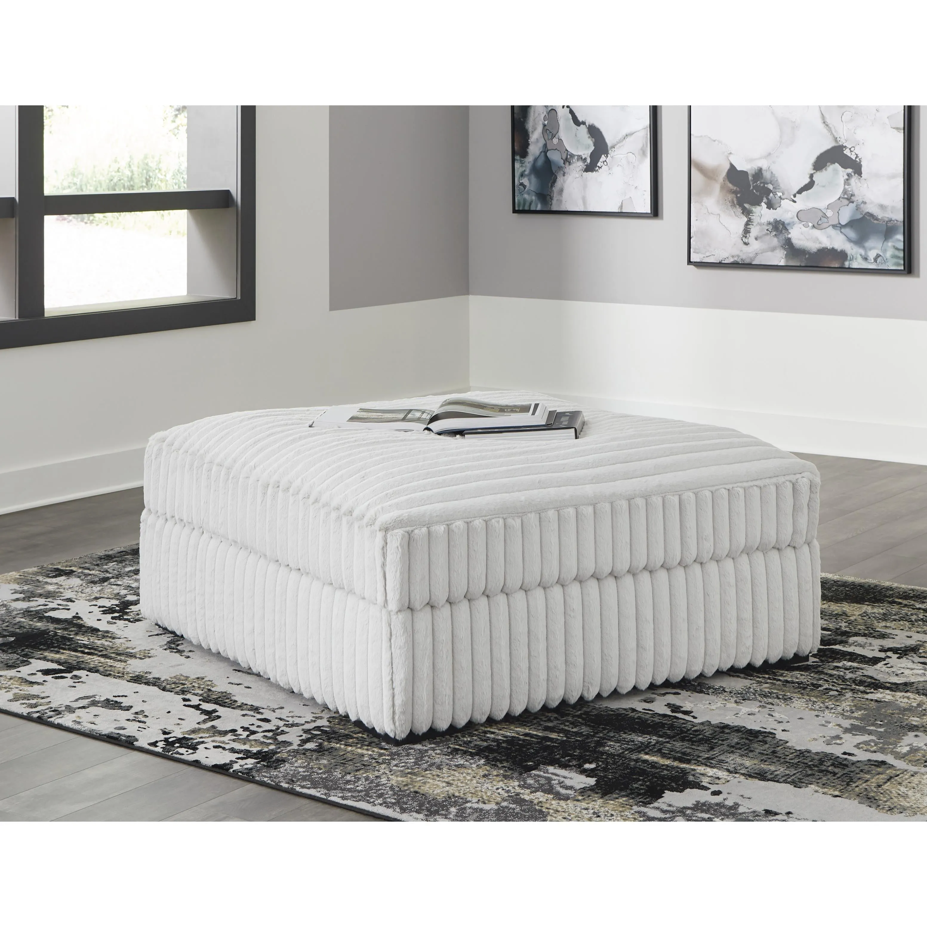 Signature Design by Ashley Stupendous Fabric Ottoman 2590308