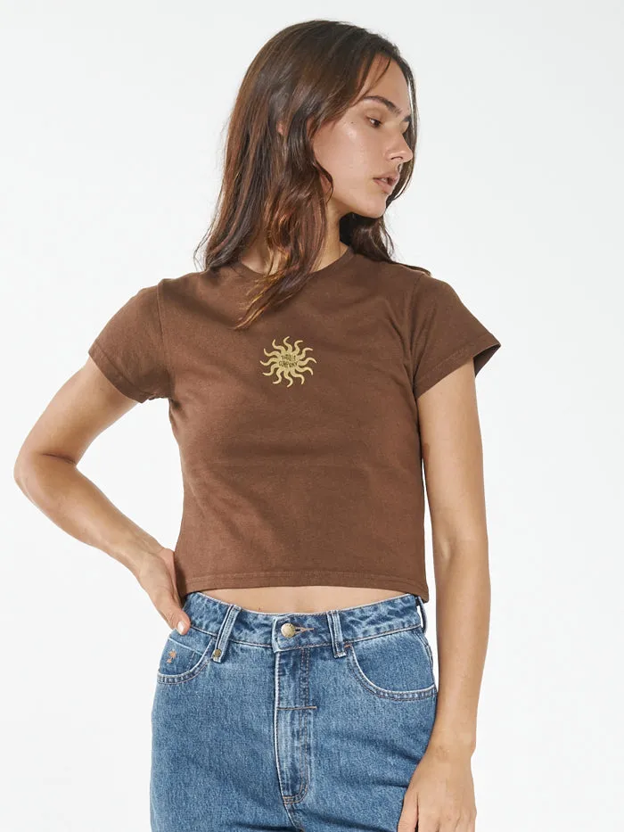 Solstice Hemp Mini Fit Tee - Cedar