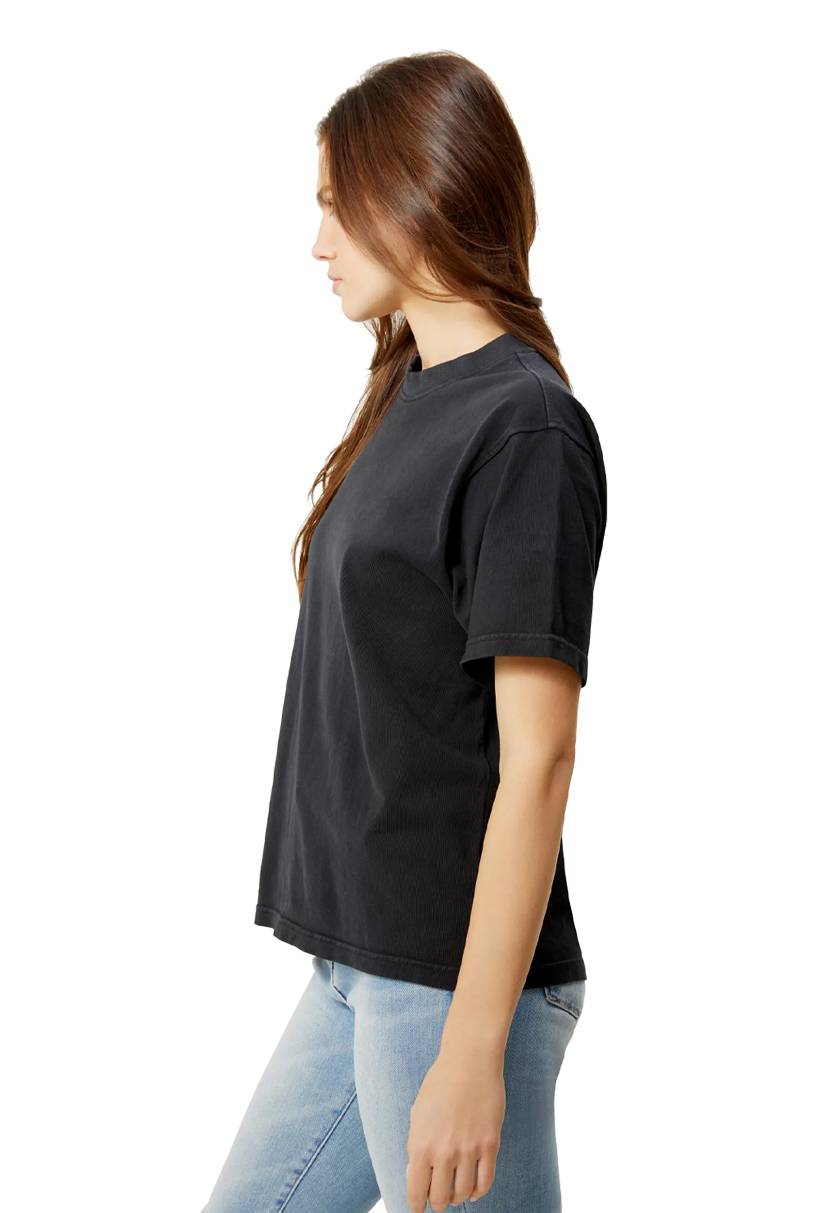 Streetwear Heavyweight Women Short Sleeve - Black