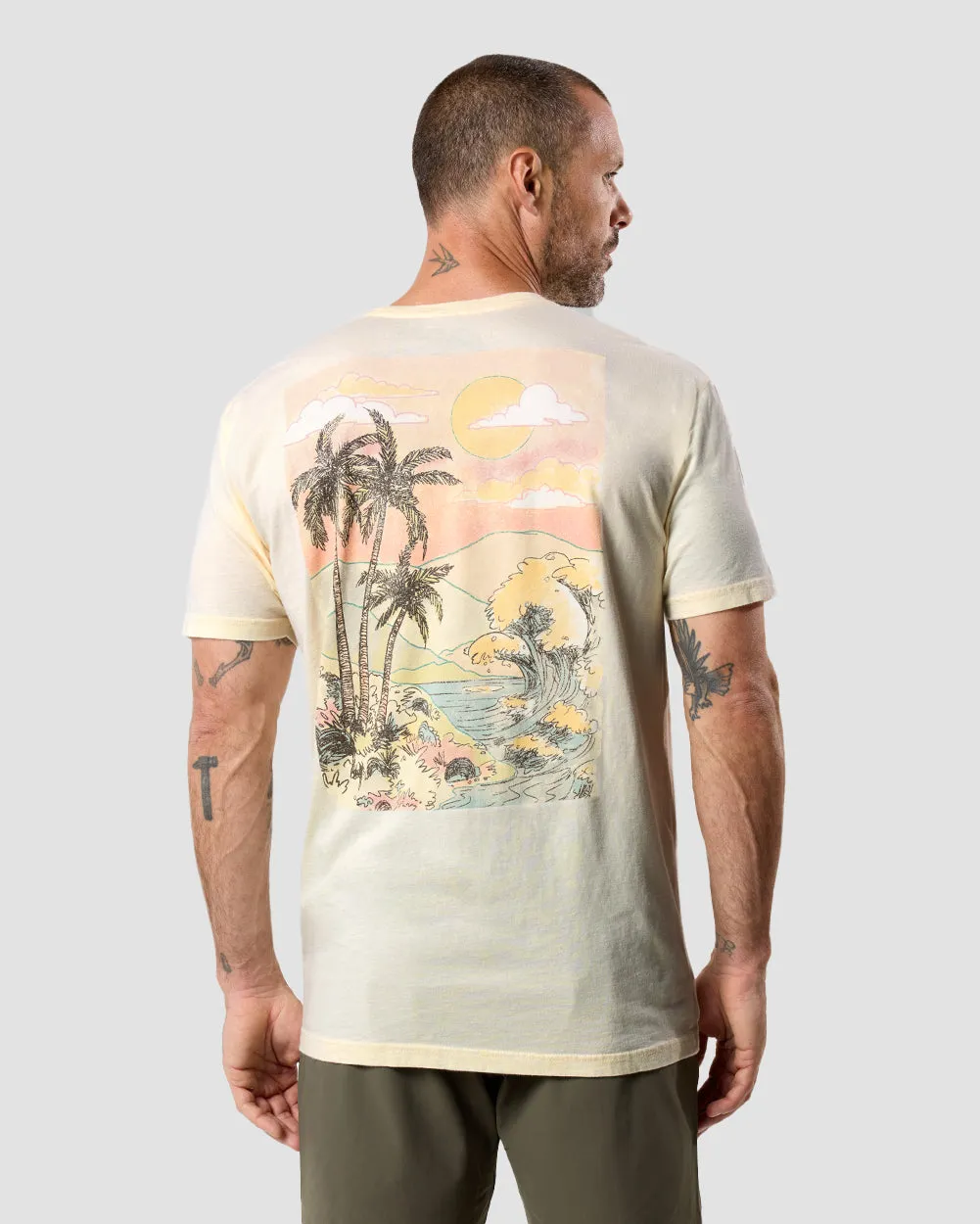 Vintage Sunlit Sway T-Shirt with Retro Design