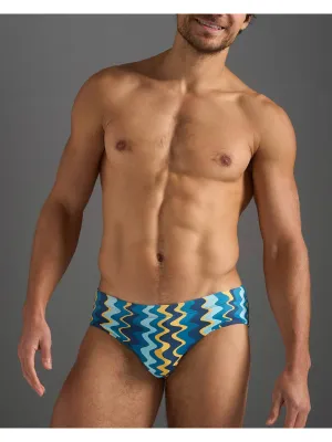 TEAMM8 Resort Wide Cut Swim Brief - Blue Mirage