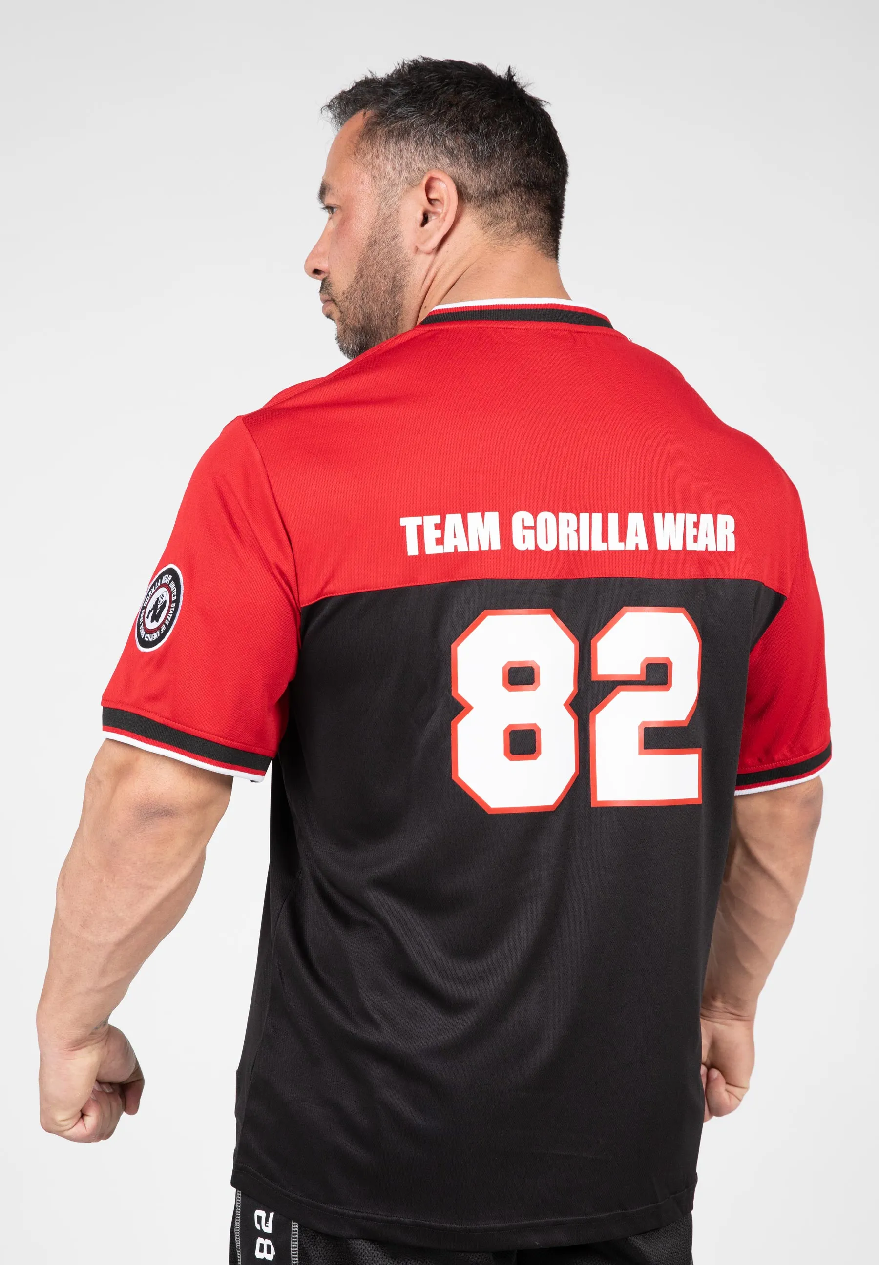 Trenton Football Jersey - Black/Red