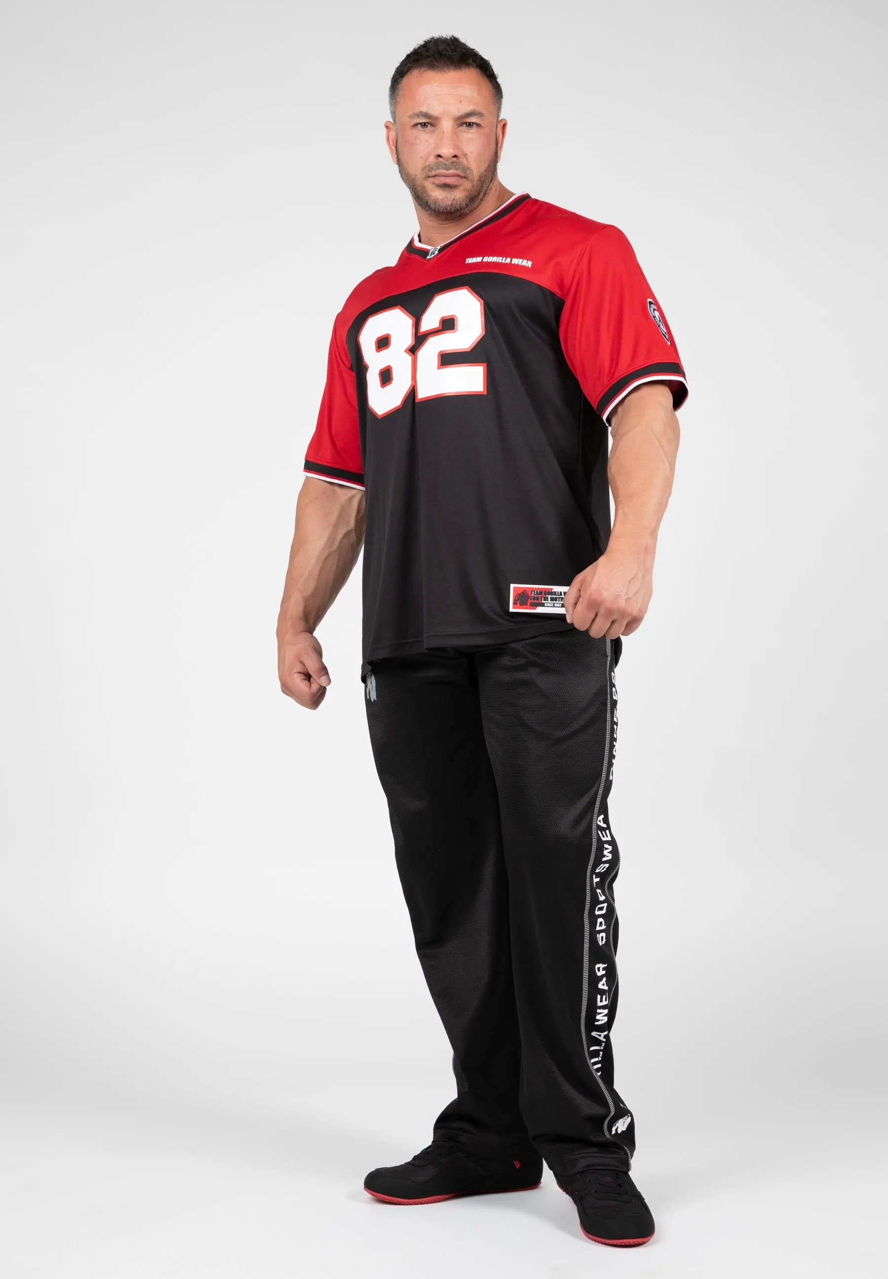 Trenton Football Jersey - Black/Red