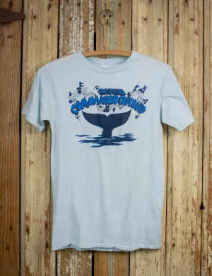 Vintage Commander Cody Band Whale of a Band Concert T Shirt 70s Light Blue Small