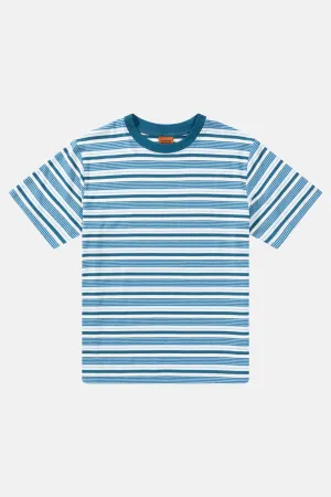 Vintage Stripe Ss T-Shirt Mineral Blue