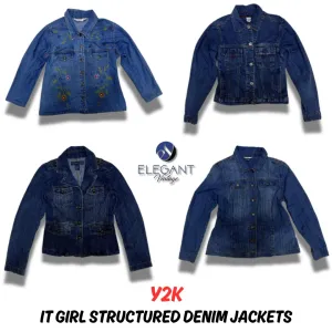 Y2K It Girl Structured Denim Jackets - 09 pieces - EV0033